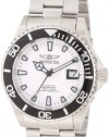 Invicta Men's 1002 Pro Diver Automatic White Dial Stainless Steel Watch