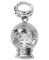 It's a winter wonderland, in miniature form. Fossil's snow globe charm is crafted from silver-tone stainless steel and captures the essence of the season. Approximate length, charm: 3/4 inch. Approximate length, clip: 1/2 inch.