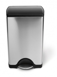 simplehuman Rectangular Step Trash Can, Brushed Stainless Steel, 38 Liters /10 Gallons simplehuman Rectangular Step Trash Can, Brushed Stainless Steel, 38 Liters /10 Gallons