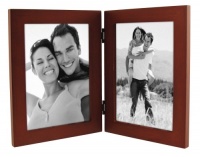 Linear Dark Walnut Picture Frame 5x7 Double Vertical Linear Dark Walnut Picture Frame 5x7 Double Vertical