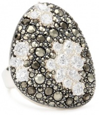 Judith Jack Sterling Silver Marcasite Pave and Cubic Zirconia Drama Ring Judith Jack Sterling Silver Marcasite Pave and Cubic Zirconia Drama Ring