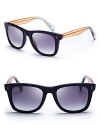 Of-the-moment colors combine in these chic wayfarer shades from MARC BY MARC JACOBS.