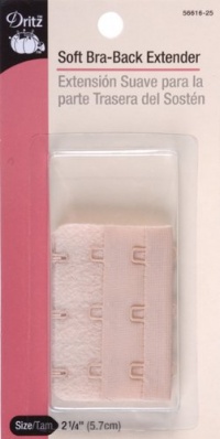 Dritz(R) 3 Hook Bra Back Extender- 2-1/4 Inch Wide Beige Dritz(R) 3 Hook Bra Back Extender- 2-1/4 Inch Wide Beige