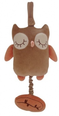 miYim Musical Pull Toy, Brown Owl miYim Musical Pull Toy, Brown Owl
