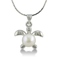 Super-Cute Turtle Shaped Freshwater Pearl Pendant Super-Cute Turtle Shaped Freshwater Pearl Pendant