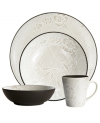 From basic to blooming. A fresh twist on a Noritake favorite, Colorwave Chocolate Bloom place settings offer the same sleek style and durability as the original dinnerware pattern but with a pretty floral print. From basic to blooming. A fresh twist on a Noritake favorite, Colorwave Chocolate Bloom place settings offer the same sleek style and durability as the original dinnerware pattern but with a pretty floral print.