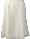 Calvin Klein Women's Linen Blend Flare Skirt Light Khaki (10) [Apparel]