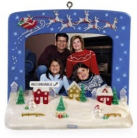 Christmas Village Photo Holder Recordable 2009 Hallmark Ornament Christmas Village Photo Holder Recordable 2009 Hallmark Ornament