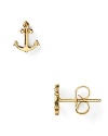 Dogeared offers a daily dose of nautical allure with these gold anchor studs. Pair the bright baubles with an LBD or let them sail full speed with a striped boatneck tee.