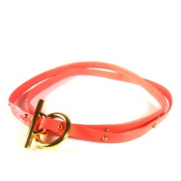 Gorjana Graham Neutral Leather Studded Wrap Coral Gorjana Graham Neutral Leather Studded Wrap Coral