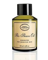 Pre-Shave Oil is the first step in The Art of Shaving. It softens the beard and prepares the skin for a close and comfortable shave without leaving an oily residue. For optimum results: Prepare your skin with Unscented Pre-Shave Oil. Apply Unscented Shaving Cream with Shaving Brush to generate a rich warm lather, soften and lift the beard, open pores, bring sufficient water to the skin and gently exfoliate. Soothe, refresh and regenerate the skin after shaving with Unscented After-Shave Balm.Unscented - Hypoallergenic Pre-Shave Oil is the first step in The Art of Shaving. It softens the beard and prepares the skin for a close and comfortable shave without leaving an oily residue. For optimum results: Prepare your skin with Unscented Pre-Shave Oil. Apply Unscented Shaving Cream with Shaving Brush to generate a rich warm lather, soften and lift the beard, open pores, bring sufficient water to the skin and gently exfoliate. Soothe, refresh and regenerate the skin after shaving with Unscented After-Shave Balm.Unscented - Hypoallergenic