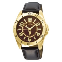 U.S. Polo Assn. Men's USC50012 Analogue Brown Dial Leather Strap Watch U.S. Polo Assn. Men's USC50012 Analogue Brown Dial Leather Strap Watch