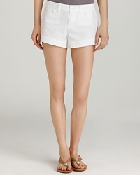 Juicy Couture gets playful with tonal button detail in these cotton canvas shorts. Pair with a chic pair of sandals to finish. Juicy Couture gets playful with tonal button detail in these cotton canvas shorts. Pair with a chic pair of sandals to finish.