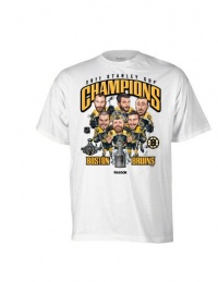 NHL Boston Bruins 2011 Stanley Cup Champs Caricature Tee Shirt Men's NHL Boston Bruins 2011 Stanley Cup Champs Caricature Tee Shirt Men's