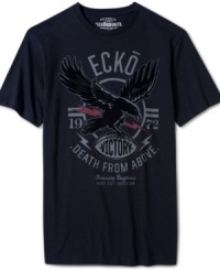 Amp up your street style with this cool Ecko Unltd graphic tee. Amp up your street style with this cool Ecko Unltd graphic tee.