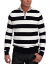 Nautica Men's Milano Zip Stripe Sweater