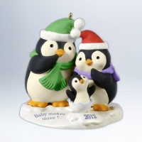 Hallmark 2012 Baby Makes Three Keepsake Ornament Hallmark 2012 Baby Makes Three Keepsake Ornament
