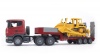 Bruder Scania R-Series Low Loader With Caterpillar Bulldozer