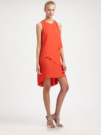 Must-have asymmetrical silhouette rendered in ultra-smooth cascading fabric for a feminine look. Jewel necklineSleevelessAsymmetrical hemRibbed hemBack zip closureAbout 18 from natural waistPolyesterDry cleanImportedModel shown is 5'11 (180cm) wearing US size Small. Must-have asymmetrical silhouette rendered in ultra-smooth cascading fabric for a feminine look. Jewel necklineSleevelessAsymmetrical hemRibbed hemBack zip closureAbout 18 from natural waistPolyesterDry cleanImportedModel shown is 5'11 (180cm) wearing US size Small.
