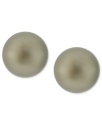 Simply elegant. Kenneth Cole New York's stud earrings are crafted from gold-tone mixed metal with a green glass pearl for a striking statement. Item comes packaged in a signature Kenneth Cole New York Gift Box. Approximate drop: 1/2 inch. Simply elegant. Kenneth Cole New York's stud earrings are crafted from gold-tone mixed metal with a green glass pearl for a striking statement. Item comes packaged in a signature Kenneth Cole New York Gift Box. Approximate drop: 1/2 inch.