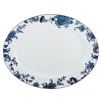 Pretty and playful in paisley, Marchesa by Lenox's Kashmir Garden platter is a sophisticated choice for everyday dining. Pretty and playful in paisley, Marchesa by Lenox's Kashmir Garden platter is a sophisticated choice for everyday dining.