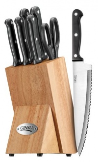 Ginsu 8-Piece Stainless Steel Knife Set with Natural Hardwood Block 4872 Ginsu 8-Piece Stainless Steel Knife Set with Natural Hardwood Block 4872