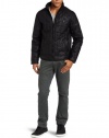 Marc Ecko Cut & Sew Men's Quilted Coated Jacket, Black, Medium