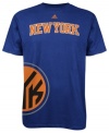 GO TEAM! Show off your fave basketball's team and colors in this NY Knicks tee by adidas.
