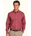 Nautica Men's Long Sleeve Wrinkle Resistant Plaid, Red, X-Large