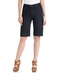 Not Your Daughter's Jeans offers the same flattering fit you love for warmer weather with these great shorts. The on-trend Bermuda short length and go-with-anything dark wash make them wardrobe essentials! Not Your Daughter's Jeans offers the same flattering fit you love for warmer weather with these great shorts. The on-trend Bermuda short length and go-with-anything dark wash make them wardrobe essentials!