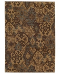 Abstract designs inspired by ancient tribal artwork are arranged in a dazzling way upon this Kulshan area rug from Karastan. Woven of rich New Zealand wool for supreme softness and lasting durability. Abstract designs inspired by ancient tribal artwork are arranged in a dazzling way upon this Kulshan area rug from Karastan. Woven of rich New Zealand wool for supreme softness and lasting durability.