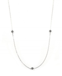 Add a sleek strand to spice up your look. Judith Jack necklace features 36 inches of marcasite and crystal sparkle strung on a sterling silver chain. Add a sleek strand to spice up your look. Judith Jack necklace features 36 inches of marcasite and crystal sparkle strung on a sterling silver chain.