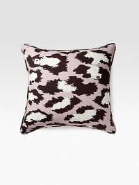 Enlarged graphic animal pattern rendered in a signature DVF color adds a touch of the exotic to your home.20 squareCottonMachine washImported