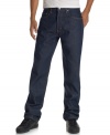 Complement your casual wardrobe with this tough and rugged straight leg jean from Levi's.