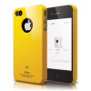 elago S4 Slim Fit Case for AT&T and Verizon iPhone 4 with Logo Protection Film (Sport Yellow)