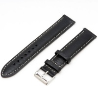 Voguestrap Tx83720LBK Allstrap 20Mm Black Long-Length Sport Leather-Contrast Stitch Watchband Voguestrap Tx83720LBK Allstrap 20Mm Black Long-Length Sport Leather-Contrast Stitch Watchband