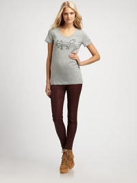 Simply charming, a plush cotton-blend tee with a hint of wool and an incredibly adorable fox print.U-neckShort sleevesPull-on styleAbout 27 from shoulder to hemCotton/polyamide/woolMachine washImportedSIZE & FIT Model shown is 5'10½ (179cm) wearing a US size Small. Simply charming, a plush cotton-blend tee with a hint of wool and an incredibly adorable fox print.U-neckShort sleevesPull-on styleAbout 27 from shoulder to hemCotton/polyamide/woolMachine washImportedSIZE & FIT Model shown is 5'10½ (179cm) wearing a US size Small.