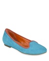 In bright hues and soft nubuck leather, these Cole Haan smoking loafers add effortless-cool.