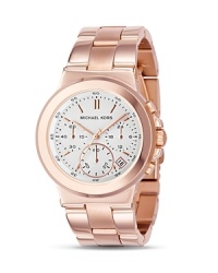 Rendered in brushed rose gold, this gorgeous watch from MICHAEL Michael Kors makes a luxe statement. Rendered in brushed rose gold, this gorgeous watch from MICHAEL Michael Kors makes a luxe statement.
