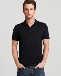You'll love the exquisitely soft silk and cotton blend of this plush knit pullover from John Varvatos, designed for a truly luxurious look and feel. You'll love the exquisitely soft silk and cotton blend of this plush knit pullover from John Varvatos, designed for a truly luxurious look and feel.