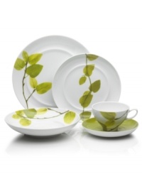 Forever spring. Bright new leaves plucked just for your table drape this coffee server for a fresh, modern look. From Mikasa dinnerware, the dishes of this Daylight set are durable and stylish in white porcelain with a loop handle and fluid shape that broadens from bottom to top. Not shown. Forever spring. Bright new leaves plucked just for your table drape this coffee server for a fresh, modern look. From Mikasa dinnerware, the dishes of this Daylight set are durable and stylish in white porcelain with a loop handle and fluid shape that broadens from bottom to top. Not shown.