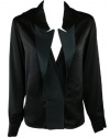 Stella McCartney womens lapel front detail blouse