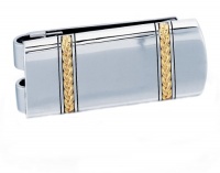 J.Goodman Sterling Silver/18k Gold Braid Money Clip J.Goodman Sterling Silver/18k Gold Braid Money Clip