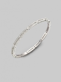 EXCLUSIVELY AT SAKS. A delicate design, offering two rows of small crystal solitaires with larger ones stationed along the slender bangle. Crystal Rhodium plated Diameter, about 2½ Hinged with push-lock clasp Imported Please note: Bracelets sold separately. EXCLUSIVELY AT SAKS. A delicate design, offering two rows of small crystal solitaires with larger ones stationed along the slender bangle. Crystal Rhodium plated Diameter, about 2½ Hinged with push-lock clasp Imported Please note: Bracelets sold separately.
