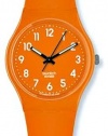 Swatch Women's GO105 Quartz Orange Dial Plastic Casual Watch