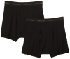 Calvin Klein Men's 2-Pack Boxer Brief, Black, Medium