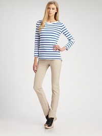 A dose of figure-flattering stretch makes this skinny-leg silhouette an absolute must. Button frontFront zipperSlash pocketsBack patch pocketsInseam, about 3753% viscose/42% cotton/5% elastaneDry cleanImportedModel shown is 5'10 (177cm) wearing US size 4. A dose of figure-flattering stretch makes this skinny-leg silhouette an absolute must. Button frontFront zipperSlash pocketsBack patch pocketsInseam, about 3753% viscose/42% cotton/5% elastaneDry cleanImportedModel shown is 5'10 (177cm) wearing US size 4.