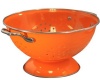 Calypso Basics 3 Quart powder coated  Colander, Orange