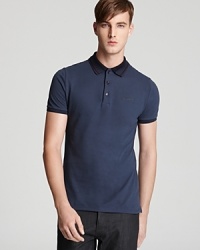 Make your next polo special with this handsome offering from Burberry London, designed for an understated masculine polish. Make your next polo special with this handsome offering from Burberry London, designed for an understated masculine polish.