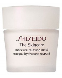 Shiseido The Skincare Moisture Relaxing Mask. A cream-type massage mask that can be tissued or rinsed off. Imparts a feeling of relaxation while treating stressed skin. Recommended for normal and combination skin. Use weekly. Shiseido The Skincare Moisture Relaxing Mask. A cream-type massage mask that can be tissued or rinsed off. Imparts a feeling of relaxation while treating stressed skin. Recommended for normal and combination skin. Use weekly.